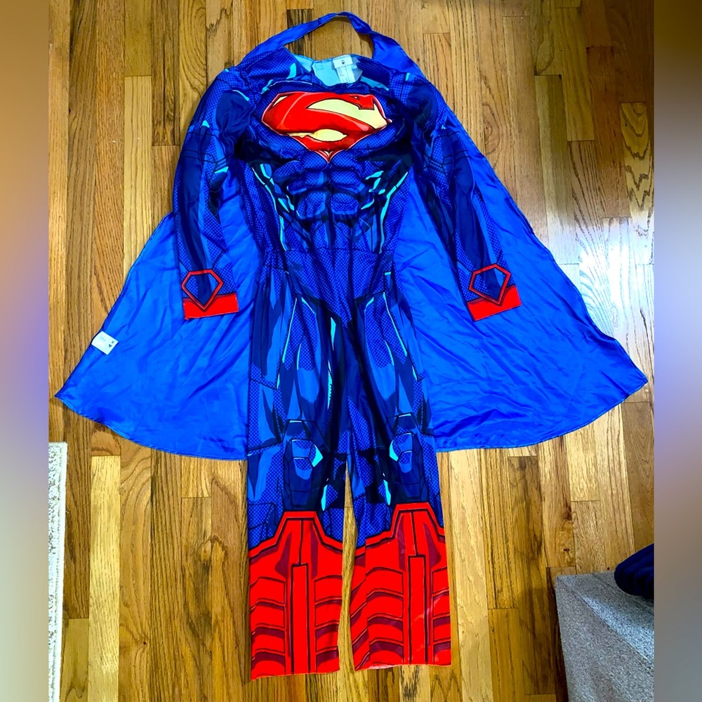 DC Comics Justice League Superman Padded Child Large Jumpsuit Halloween Costume